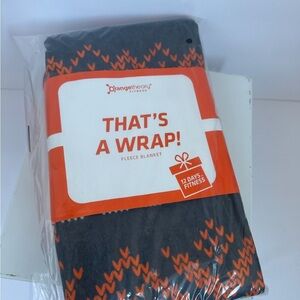 Orangetheory Black and Orange Fleece Blanket